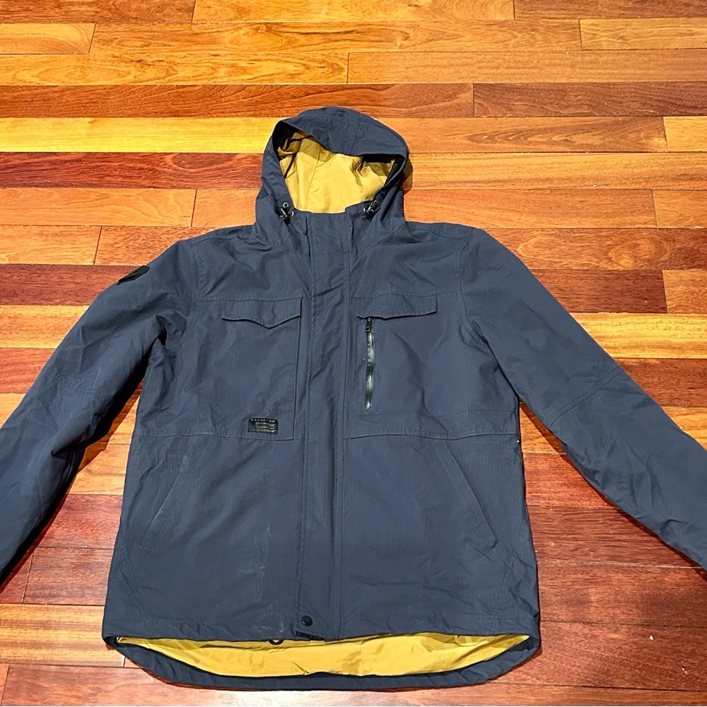 Oakley Men's Infantry HydroFree Water Repellant Hooded Jacket - Navy Blue